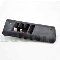 Vent Cover, Heater Channel Footwell, w/ Flap & Screw Cable Attach, Right, Sedan 73-77, Used German