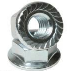 Hex Nut, 8mm, Stainless w/ Grip Flange, w/ 13mm Wrench, Each