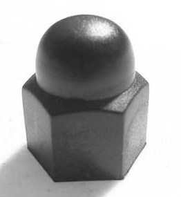 Lug Nut, Black Plastic Cover Cap, Sport Wheel, 74-79,  German, Each