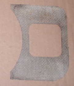 Dash Grill, Right, Fuel gauge mesh only, 62-67, Used German