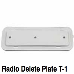 Radio, Block Out Delete Plate Insert for Dash, 58-67