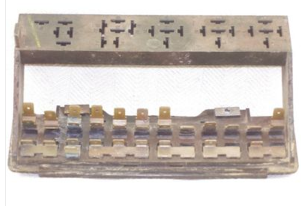Fuse Box Panel, 12 Place Std. 73-77, Ghia 73-74, Used German