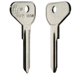 Key Blank, Aluminum w/ Profile M, V-28, 71-79, Each