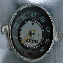 Speedometer Head, M.P.H. @ Base, 57-60, Used German VDO