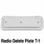 Radio, Block Out Delete Plate Insert for Dash, 58-67