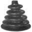 Shifter Boot, Black, 38/ 76mm  Base, Neoprene Rubber