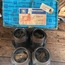 Piston Cylinder Kit Set, 77mm w/ 22mm Gudgeon Wrist Pins, 1300cc, 1966, Nos German Kolbenschmidt KS