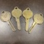 Key Blank, Brass, Profile SG, V-2, 52-59, Ghia 56-67, Nos Usa