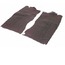 Rubber Mats, Front Seat Side Area, Bus Typ. II, Black, 68-79, 2 Pc.